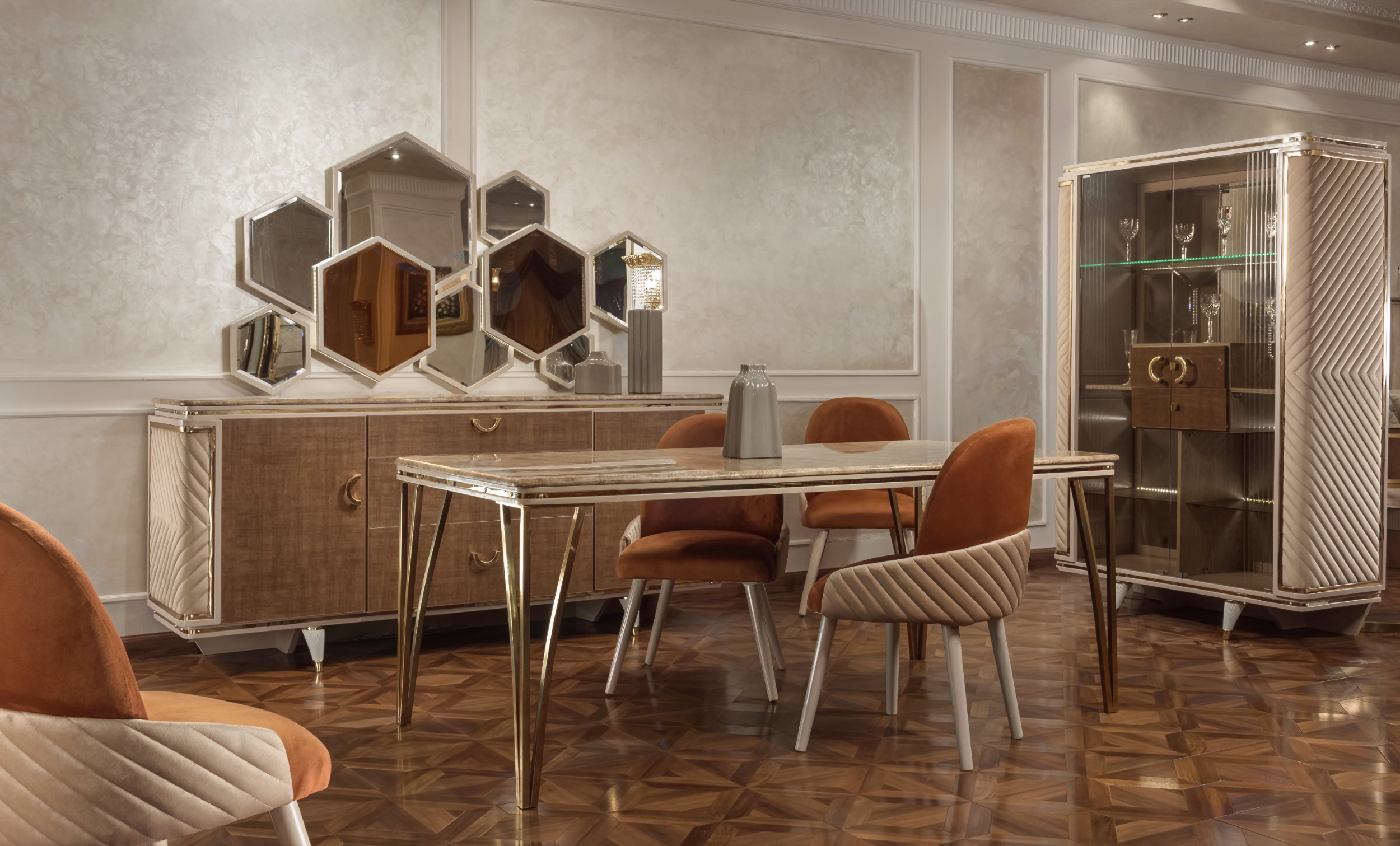 1782057434_22.jpg Beehive Dining Room Set - Image 1